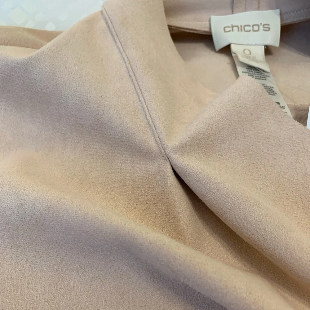 Chico’s Drape Jacket (Size 0) Frosted Petal Color - Picture 7 of 13